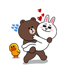 ブラウン＆コニー こっそりデート♪（個別スタンプ：15）