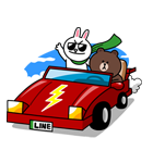 ブラウン＆コニー こっそりデート♪（個別スタンプ：22）