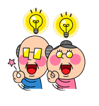 続・バラ色の爺婆（個別スタンプ：33）