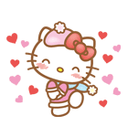 ハローキティ（ハッピーウィンター）（個別スタンプ：4）