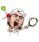 Rafa Nadal（ラファエル・ナダル）（個別スタンプ：21）