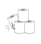トイレットペーパーマン！（個別スタンプ：6）