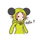 かわいい着ぐるみの女の子（個別スタンプ：9）