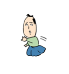 顔が米みたいな武士（個別スタンプ：4）