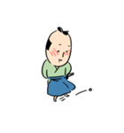 顔が米みたいな武士（個別スタンプ：16）