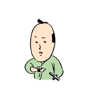 顔が米みたいな武士（個別スタンプ：17）