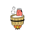 顔が米みたいな武士（個別スタンプ：22）