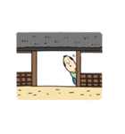 顔が米みたいな武士（個別スタンプ：27）