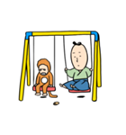 顔が米みたいな武士（個別スタンプ：36）