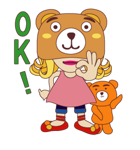 BEAR GIRL（個別スタンプ：24）