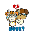 Cat and Dog dating（個別スタンプ：11）