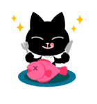 くろねこのジェームズ（個別スタンプ：35）
