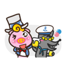 PigX3 ＆ funny Wolf（個別スタンプ：40）