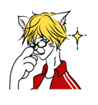 脱力系ネコ男子「ねこ川くん」（個別スタンプ：15）