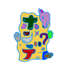 文字キャラ （日本語版）（個別スタンプ：21）