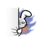 やさぐれウサギ（個別スタンプ：17）