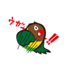ボタンインコとオニオオハシ（個別スタンプ：20）