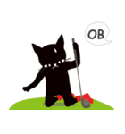 クロネコ・ミシェルのゴルフ（個別スタンプ：27）