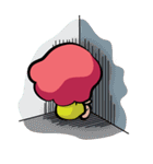 Belle-Pink girl（個別スタンプ：5）