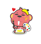 AuJiau Monkey ＆ CiaoHu Bear（個別スタンプ：16）