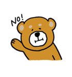 イラッとクマオさん（個別スタンプ：2）