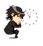 Grey is... - Chibi Ver.（個別スタンプ：14）
