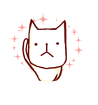 ゆるゆるねこ＆ちゅう（個別スタンプ：1）