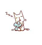 ゆるゆるねこ＆ちゅう（個別スタンプ：9）