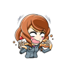 ジャージ子ちゃん（個別スタンプ：4）
