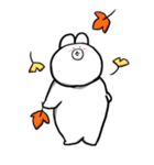 いぬとうさぎ 秋（個別スタンプ：6）