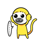 バナナ大好きリスザルくん（個別スタンプ：9）