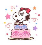 SNOOPY ＆ BELLE（個別スタンプ：20）
