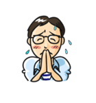 一般ピープル系男子2 メガネくん（個別スタンプ：7）