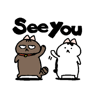 ぽっちゃり猫のオカメちゃんその3～英語版（個別スタンプ：40）