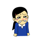 学生スタンプ 小学女子（個別スタンプ：40）