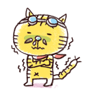 シマ猫ヒゲジさん（個別スタンプ：20）