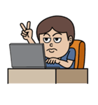 Lek's Laptop Time, I am Programmer（個別スタンプ：11）