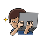 Lek's Laptop Time, I am Programmer（個別スタンプ：30）