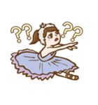 ポワントちゃんのバレエ英語版（個別スタンプ：11）