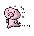 ダイエットをするブタさん（個別スタンプ：5）