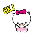 Holiday pig - Guda and Sarara（個別スタンプ：14）