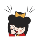 キミ、かわいいこけし人形（個別スタンプ：16）