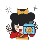 キミ、かわいいこけし人形（個別スタンプ：21）