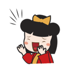 キミ、かわいいこけし人形（個別スタンプ：24）