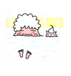 シロねこ＆ばぁば（個別スタンプ：36）