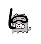 変な犬（個別スタンプ：5）