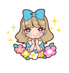 おんなのこスタンプ（個別スタンプ：1）