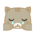 かわいい茶色の猫ボーボー（個別スタンプ：2）