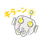 感嘆するネコと犬とロボット（個別スタンプ：27）