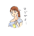リアクションガール（個別スタンプ：12）
